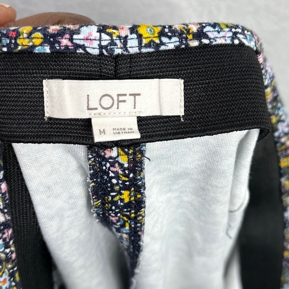 LOFT Skirt Womens Medium Floral Elastic Waist Pull-On Romantic‎ Fairy Whimsical - Picture 3 of 4